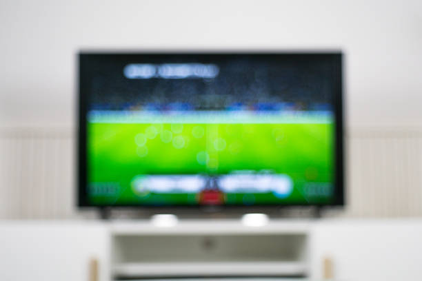 Blurred TV Background - Sport Blurred TV Background - Sport tv game stock pictures, royalty-free photos & images