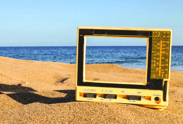 istock Television on the Sand Beach 1070163168