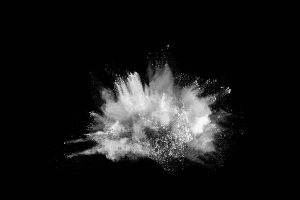 istock White powder explosion on white background. Colored cloud. Colorful dust explode. Paint Holi. 1070168722