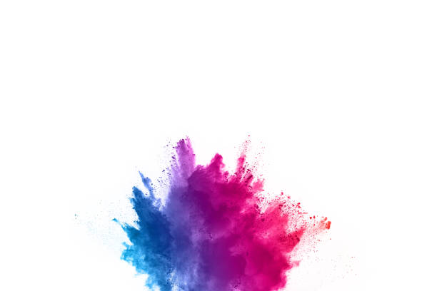 istock abstract powder splatted background. Colorful powder explosion on white background. Colored cloud. Colorful dust explode. Paint Holi. 1070168890