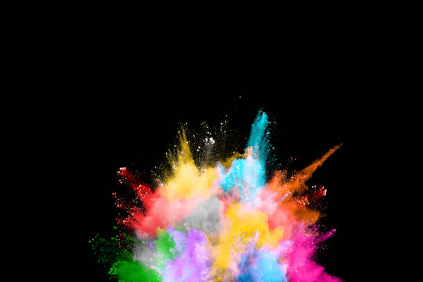 istock abstract colored dust explosion on a black background.abstract powder splatted background,Freeze motion of color powder exploding/throwing color powder, multicolored glitter texture. 1070168986