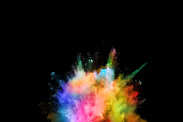 istock abstract colored dust explosion on a black background.abstract powder splatted background,Freeze motion of color powder exploding/throwing color powder, multicolored glitter texture. 1070168988