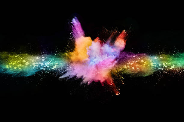 istock abstract colored dust explosion on a black background.abstract powder splatted background,Freeze motion of color powder exploding/throwing color powder, multicolored glitter texture. 1070170022