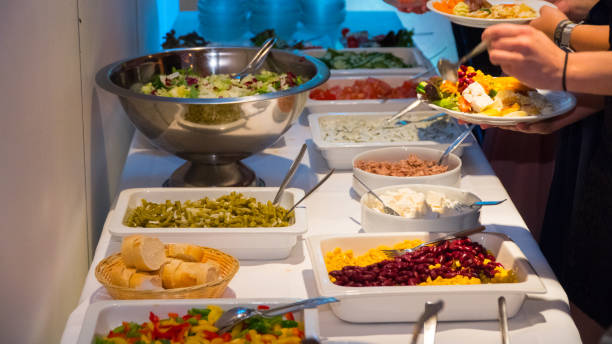 istock buffet meals are beautifully on the table. 1070172778