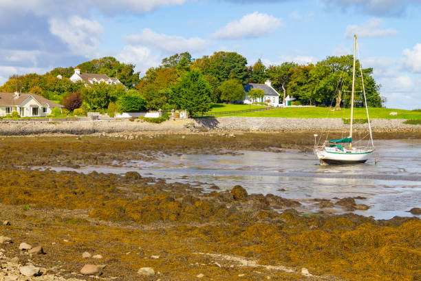 istock Boat and houses in Kinvarra bay 1070173708