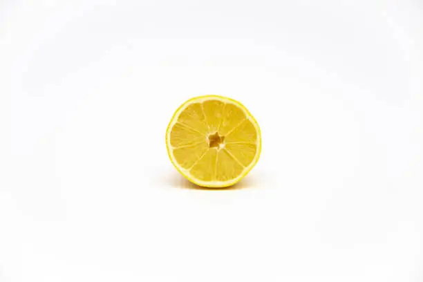 fresh lemon fruits isolated on white background