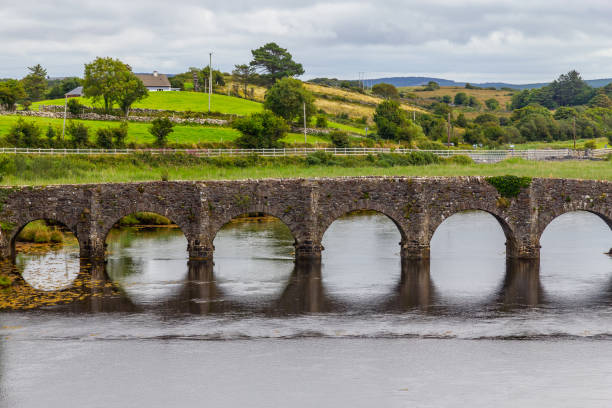 Stone bridge in the Great Western Greenway trail, Ireland