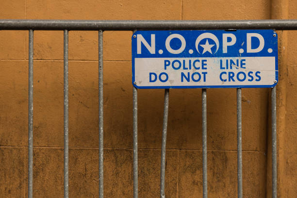 Police barricade on Bourbon street.
