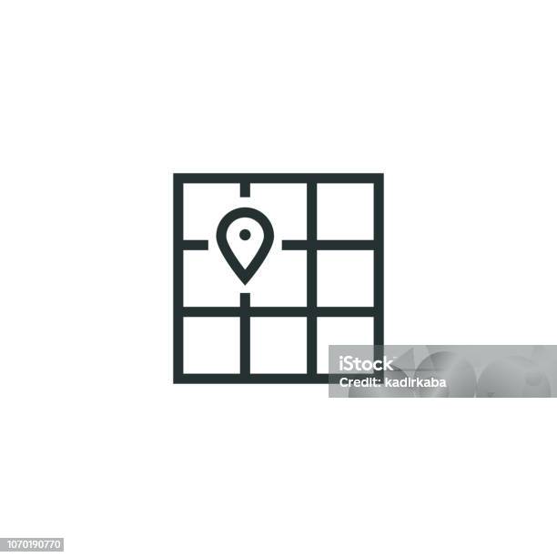 Map Line Icon Stock Illustration - Download Image Now - Australia, Line Icon, Direction