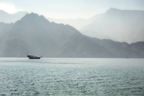 Dhow boat near the Musandam, Oman