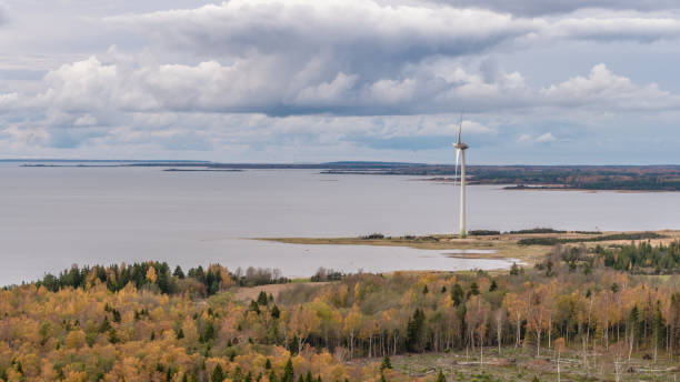 istock wind turbine on the seashore 1070198744