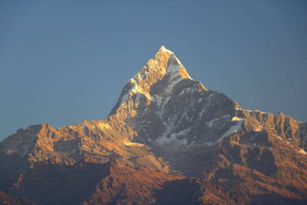 istock Morning view, Sunrise at Annapurna mountain range from Pokhara, Nepal 1070200346
