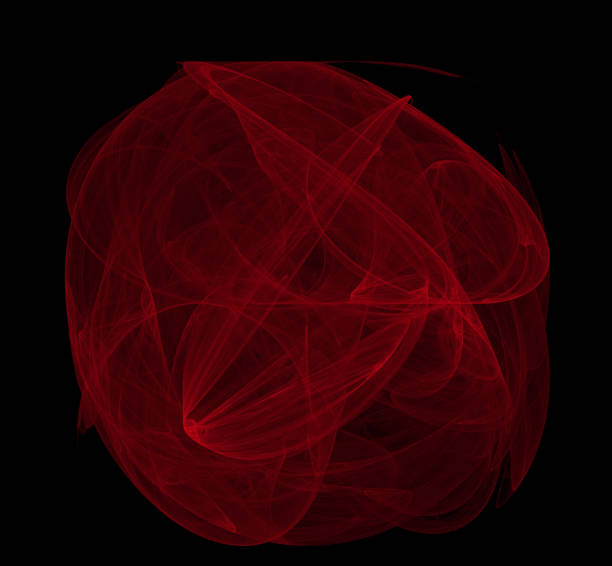 istock Red abstract on black background. Fantasy fractal texture. Digital art. 3D rendering. Computer generated image. 1070200602
