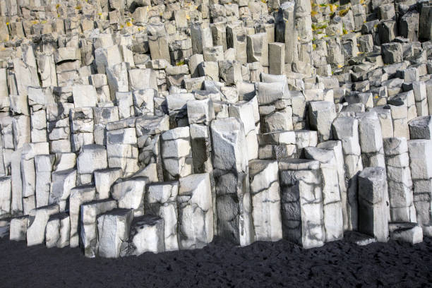 istock Basalt Rock Stacks or Columns on Reynisfjara Beach in Iceland 1070203514