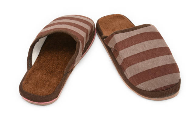 istock Slippers for home on an isolated background 1070209430