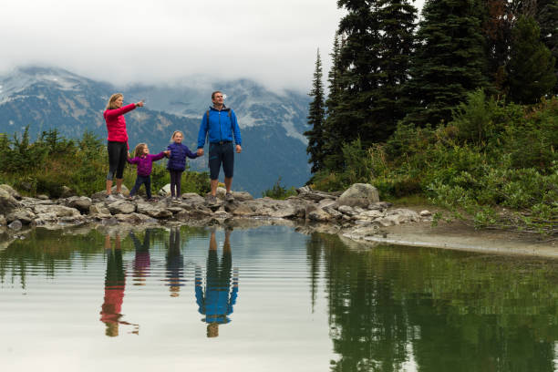 istock Family enjoying a hike in the mountains 1070210532