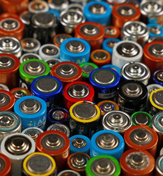 istock Close up background of various alkaline batteries 1070220992