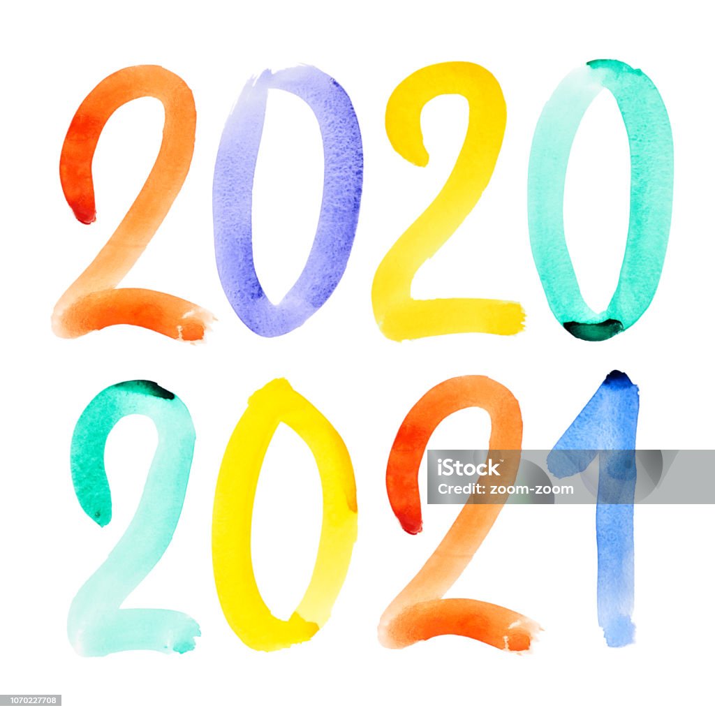 Happy New Year 2020 2021 Stock Photo - Download Image Now - 2020 ...