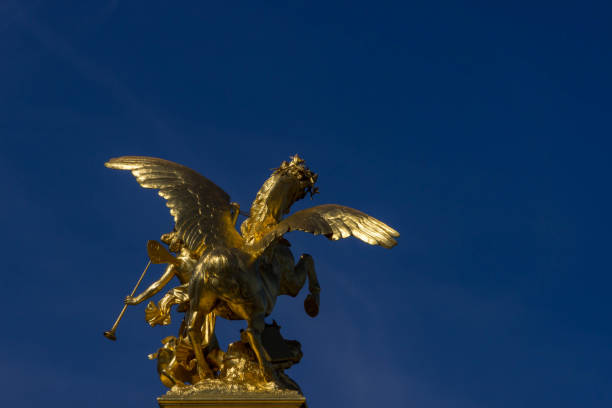 istock Golden statues on Pont Alexandre III, Paris 1070229290