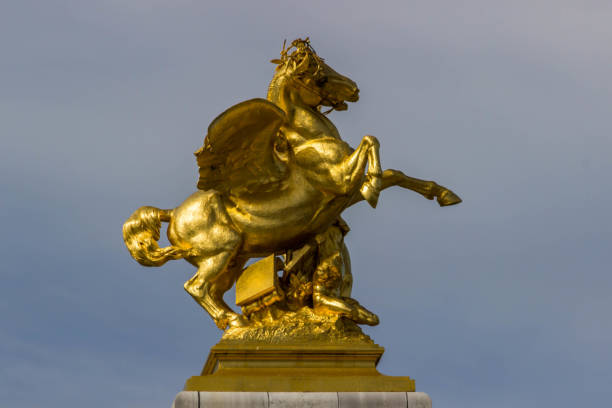 istock Golden statues on Pont Alexandre III, Paris 1070229462