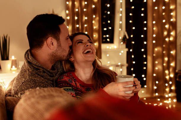 istock Christmas happiness at home 1070237826