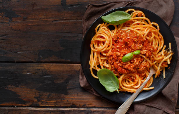 istock Spaghetti pasta with bolognese sauce 1070239438
