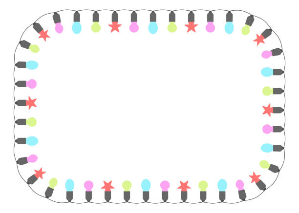 istock Christmas lights. Garlands isolated on a light background. Place for text. Vector illustration. 1070243212
