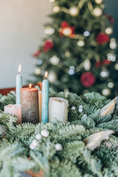 istock festive decorations inside room Christmas tree garland 1070253450