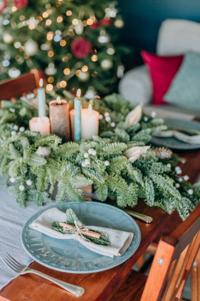 istock festive decorations inside room Christmas tree garland 1070253800
