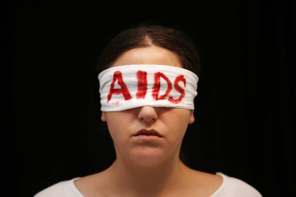 AIDS awareness concept stock photo