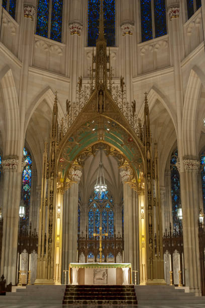 istock Altar inside St. Patrick's Cathedral in New York City 1070258436