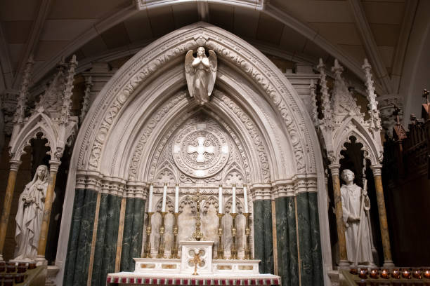 istock Altar inside St. Patrick's Cathedral in New York City 1070258574
