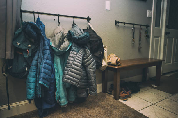 istock Family coats hanging 1070258614