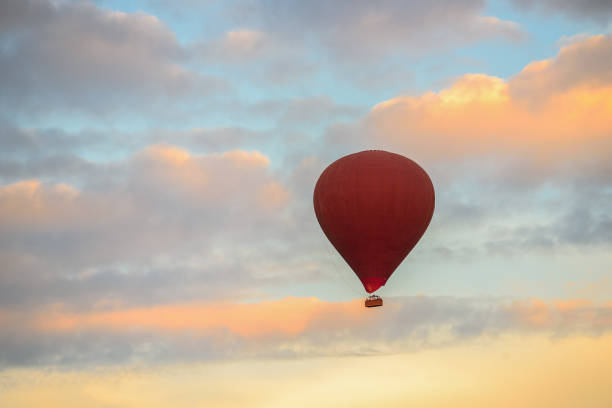 istock Hot air balloon over the temple in Bagan, Myanmar 1070258818
