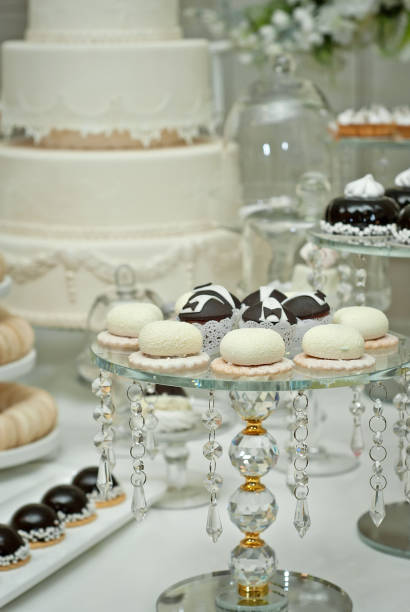 istock sweets on the table in blue. buffet at the restaurant. blue shades. 1070259094