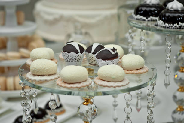 istock sweets on the table in blue. buffet at the restaurant. blue shades. 1070259278