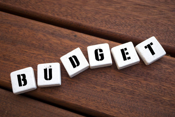 istock BUDGET Concept with Hand and alphabet blocks 1070266286