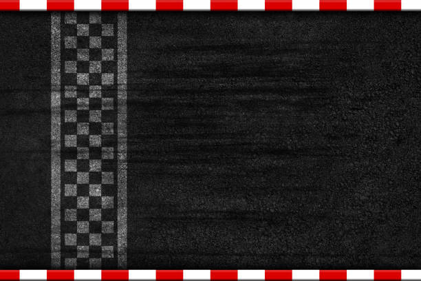 Finish line racing background top view