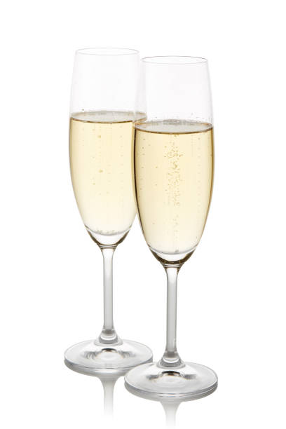 istock Two wineglasses with champagne 1070277792