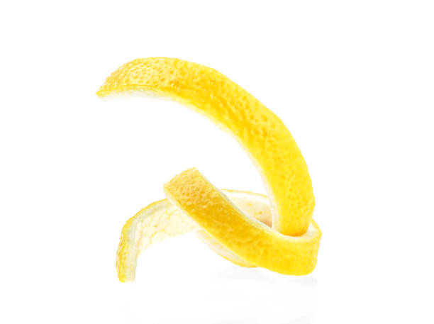 istock Lemon peel isolated on a white background. Healthy food. 1070305048