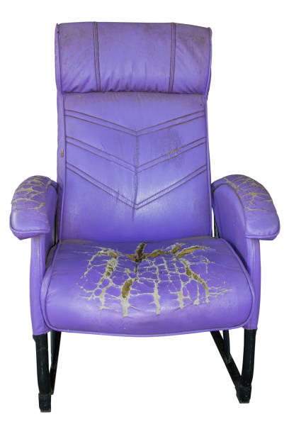 istock Old chair at the cushion isolated on white background. Clipping path 1070313356