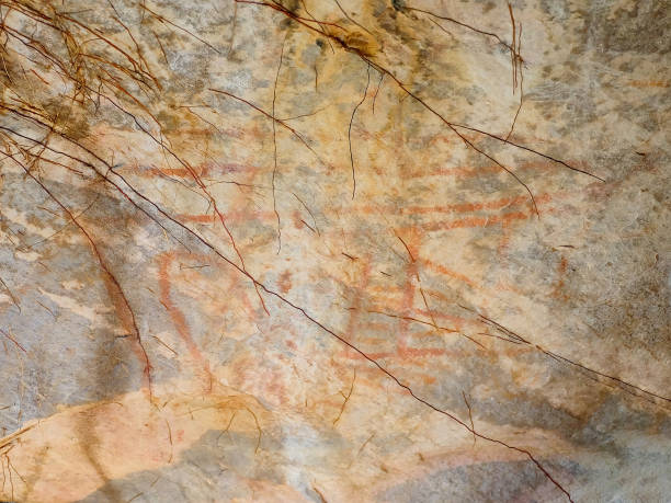 istock Ancient paintings on stone, Phayao, Thailand 1070321306