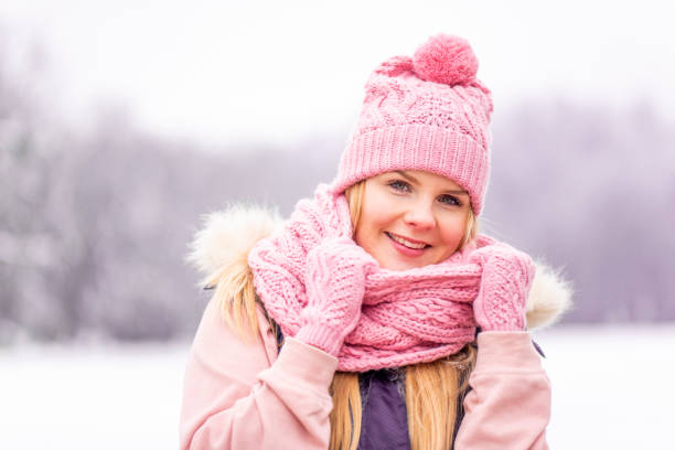 istock Young woman in the snow 1070322220
