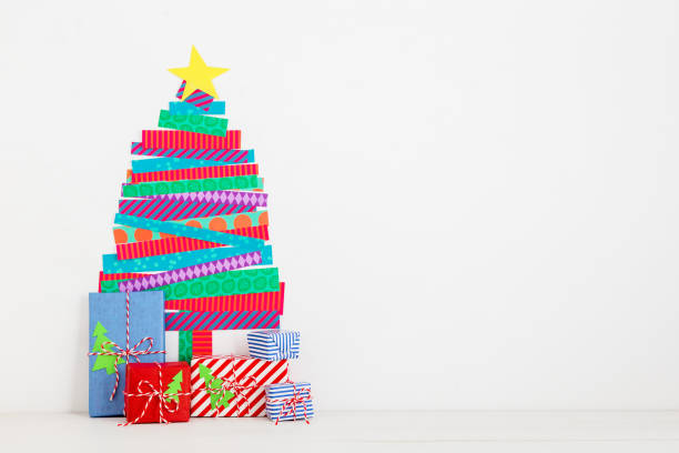 istock Christmas tree wall decoration in kids room 1070323720
