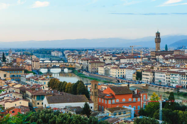 istock Firenze cityscape at sunset in autumn 1070331410
