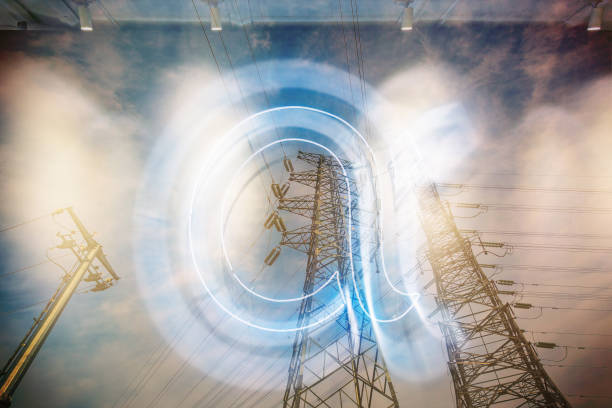 istock Urban power, high voltage transmission line 1070353746
