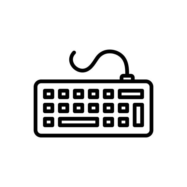 Keyborad keyboard Icon for keyboard, clavier, fingerboard, desktop, technology keyborad stock illustrations