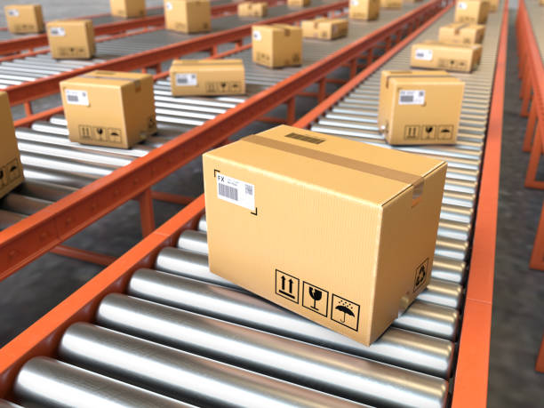 istock Shipping and logistics concept,cargo box 1070365070