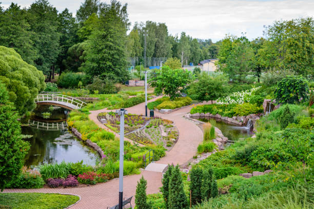 istock Beautiful city Park in Kotka 1070370724