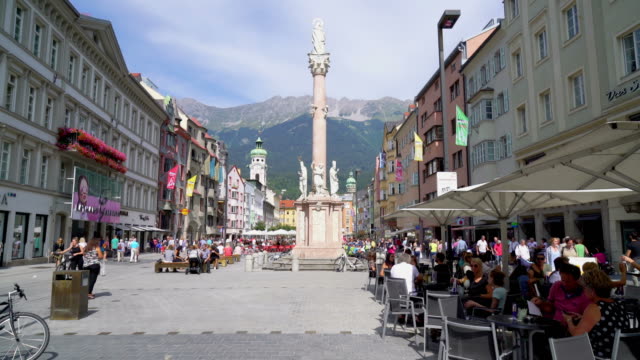 Shopping Street at Innsbruck City in Austria